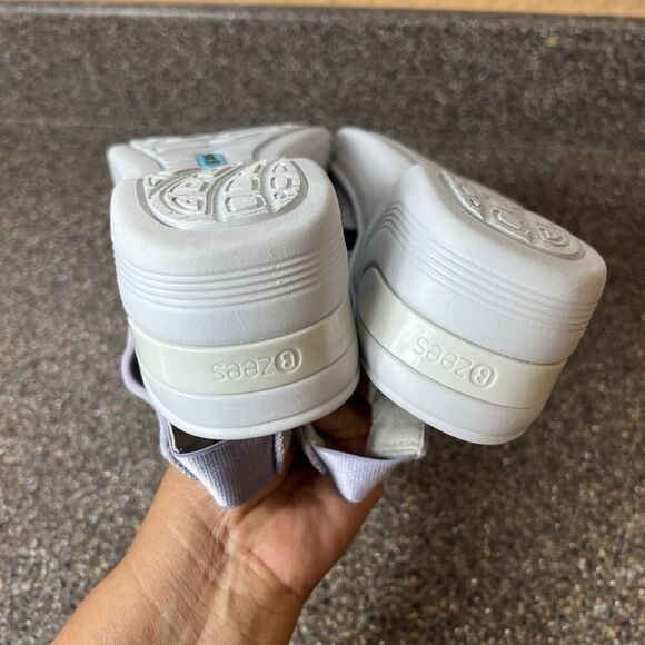 Bzees Womens 9M Lt Purple Fabric Comfort Casual Sandal Sling Back Wedge Open Toe - Picture 8 of 11